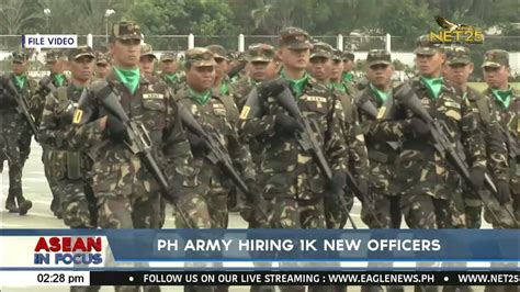 PH Army hiring 1K new officers .
